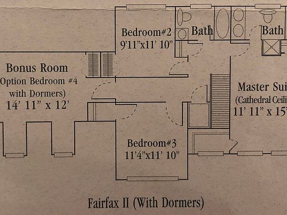 Floor plan (upstairs)