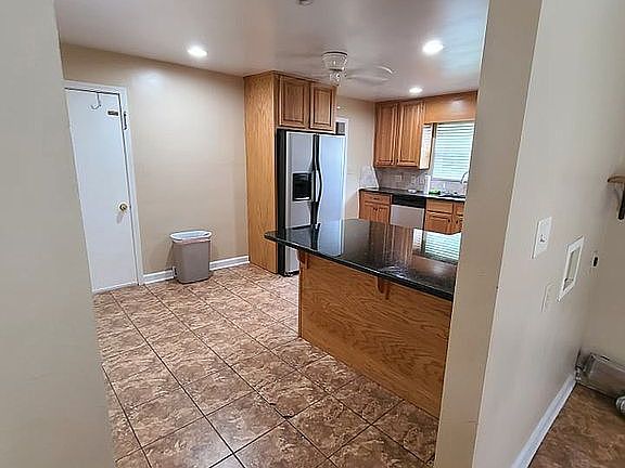 Kitchen from driveway entry