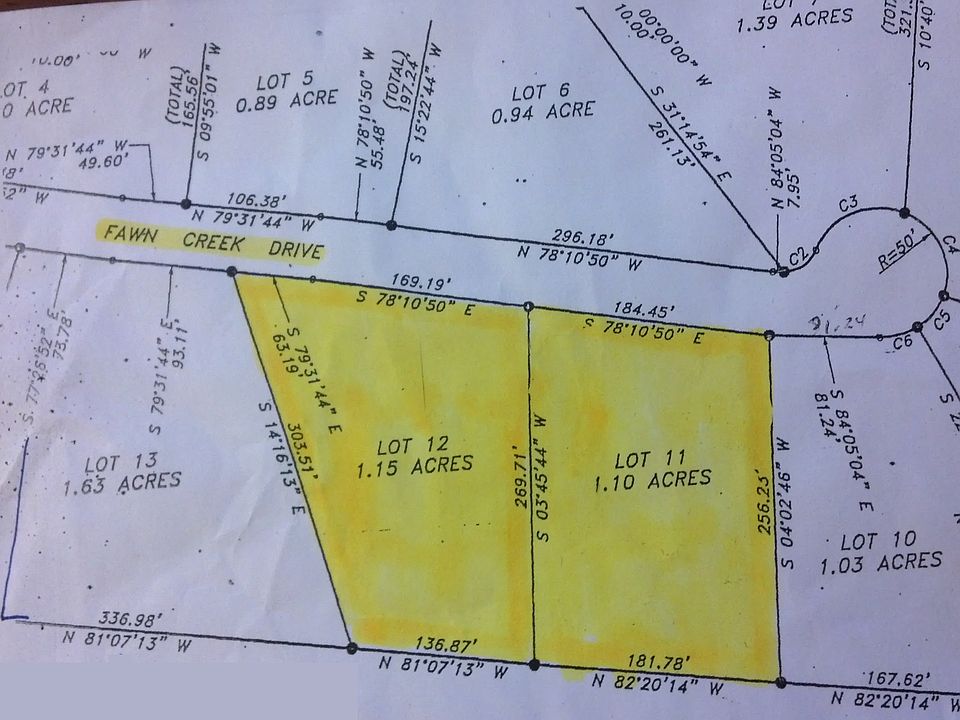 A map of the two lots.