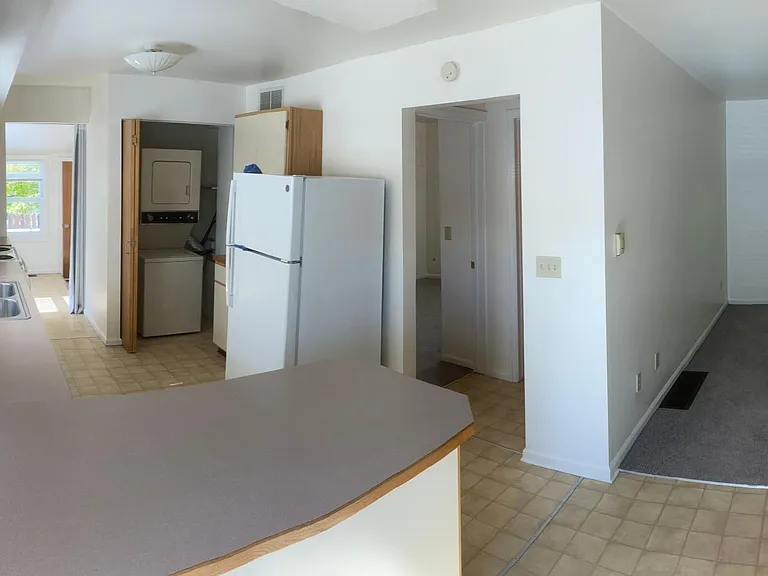 kitchen & living room