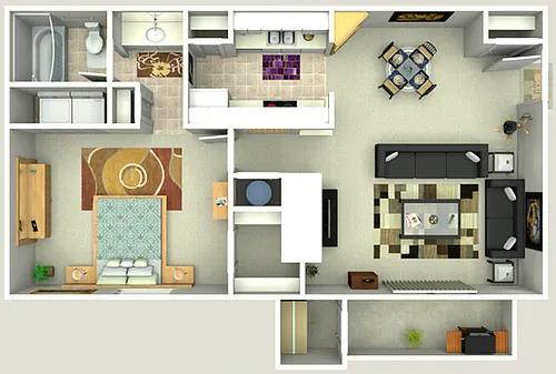 Floor plan 1X1