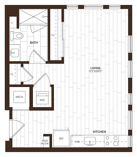 Floor plan Studio-S9