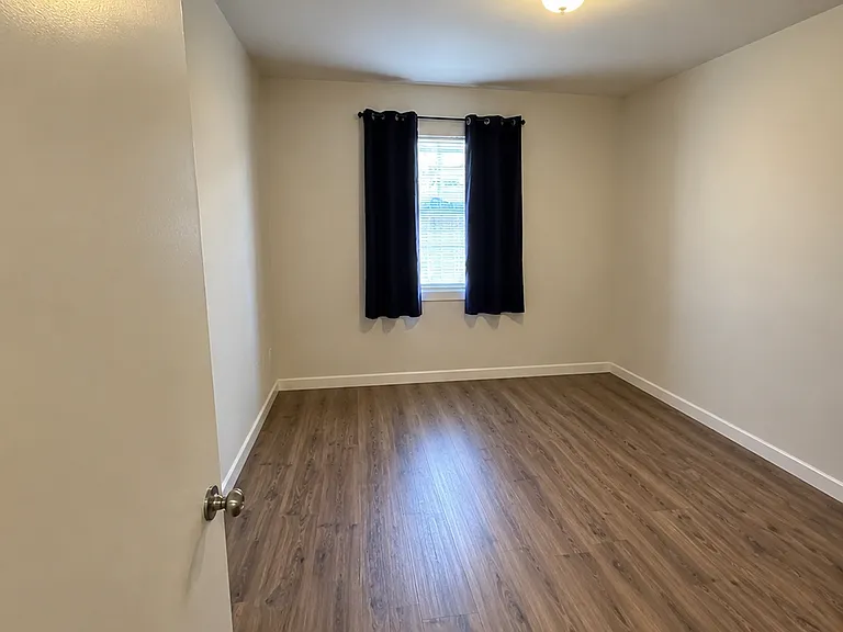 bedroom with new double pane windows