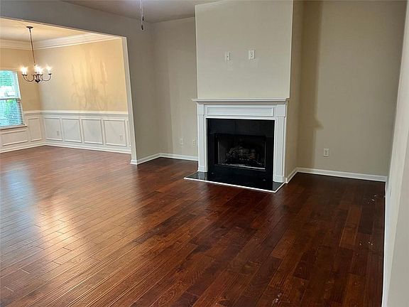 Living room and dining area