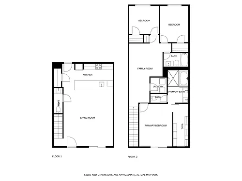 Floor plan 3 Bed 2 Bath