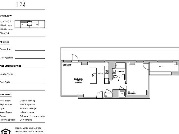 2nd image of 212 W 124th St #1605