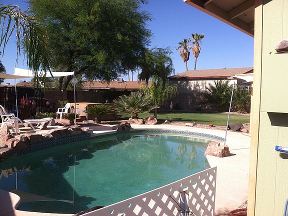 Providence pool and backyard