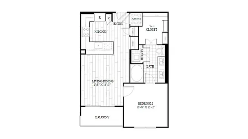 Floor plan 1C