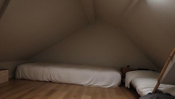 This is an AI photo of the attic