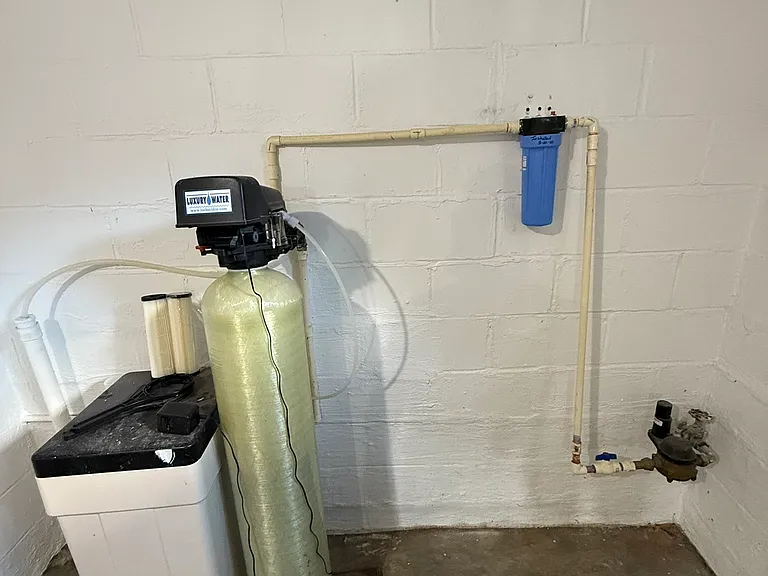 Basement water softener & water filtration