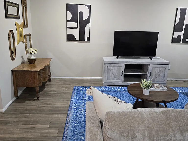 Living Room with Smart TV