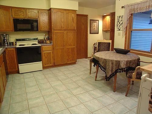 Large Kitchen With Tile Floors