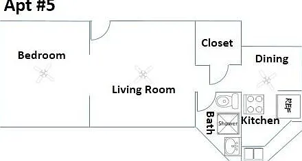 1 bed, 587 sqft, $965 — Photo 2