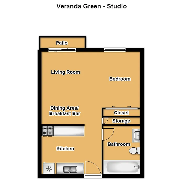 Floor plan Studio