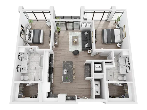 Floor plan Penthouse - G2