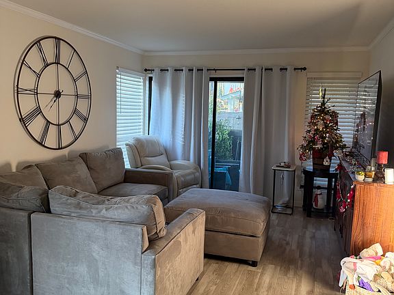 Unit is unfurnished. This photo is from a prior tenant. Property is well maintained, freshly painted, and professionally cleaned.