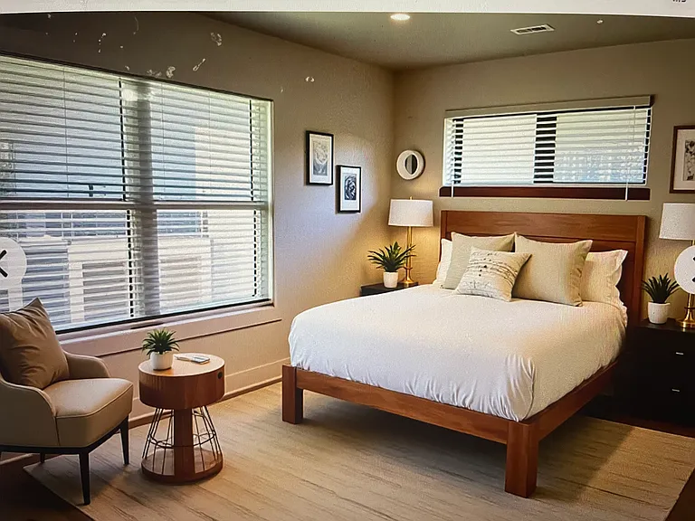 Upstairs 2nd bedroom virtually staged