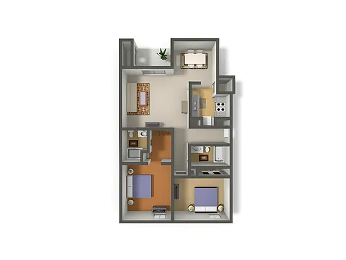 Floor plan 2X2