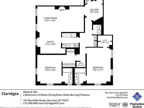 2nd image of 101 W 55th St #810