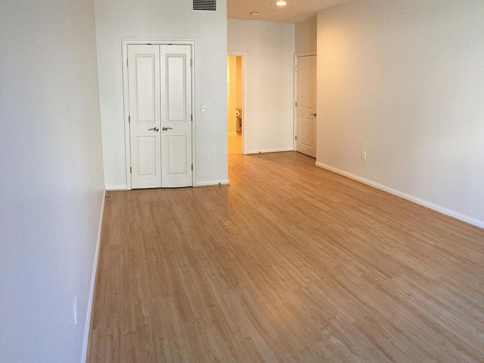 Master bedroom with walk-in closet and full bathroom.