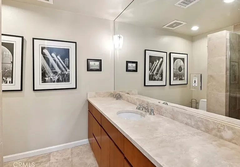 two bathrooms. Shower or tub.
