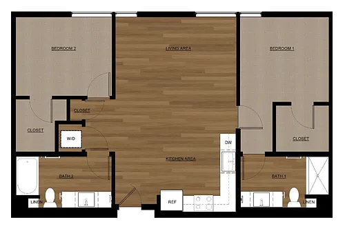 Floor plan 2X2 - A