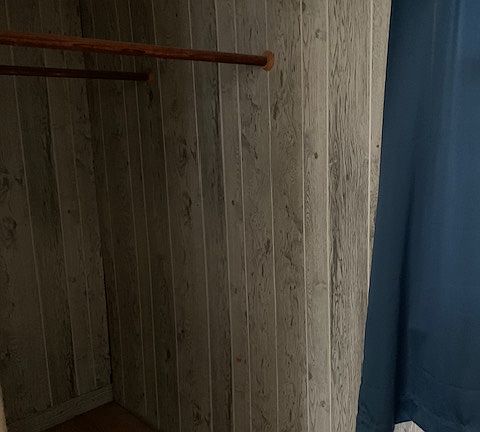 Large walk-in closet off of bathroom