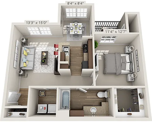 Floor plan Plan 2 (A1B)