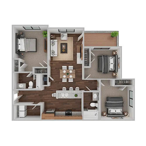 Floor plan 3 Bedrooms
