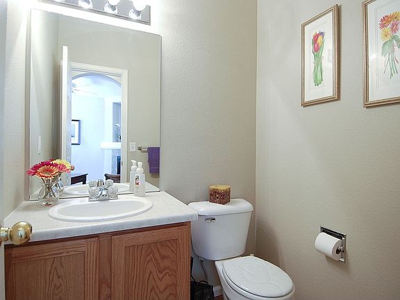Main floor powder room for guests