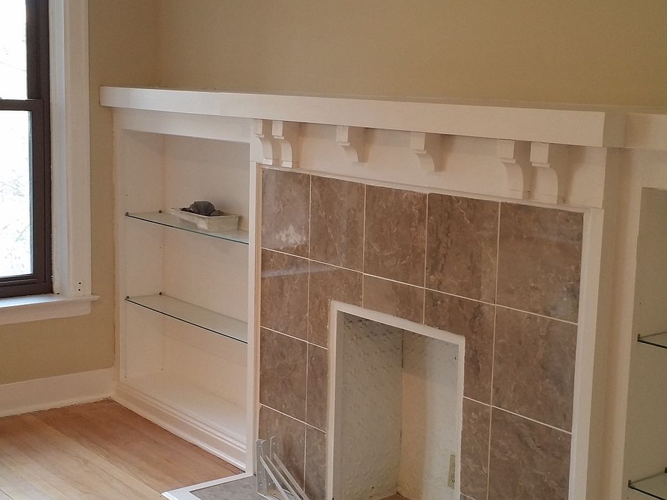 fireplace in living room