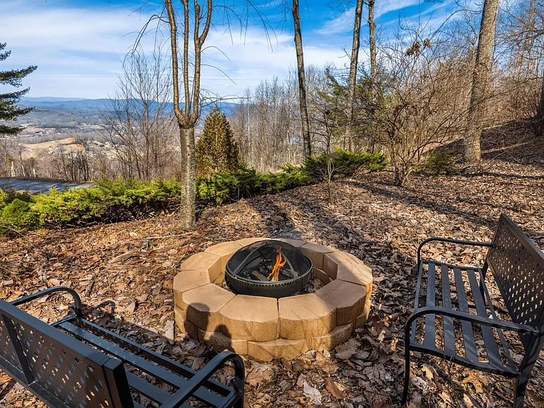 Firepit on property