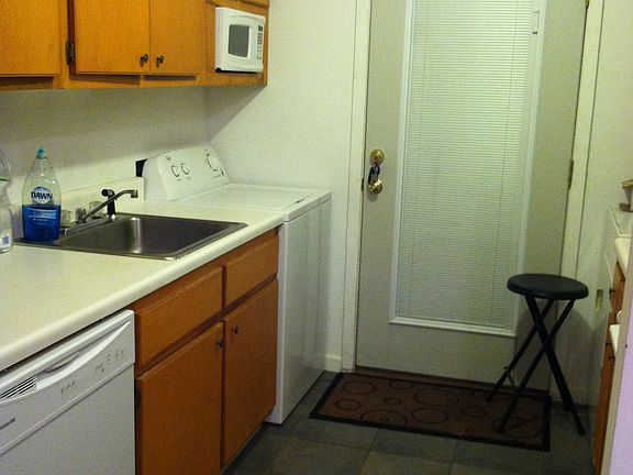 Kitchen, the door pictured leads to the backyard