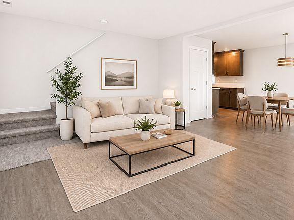 Spacious open concept living room