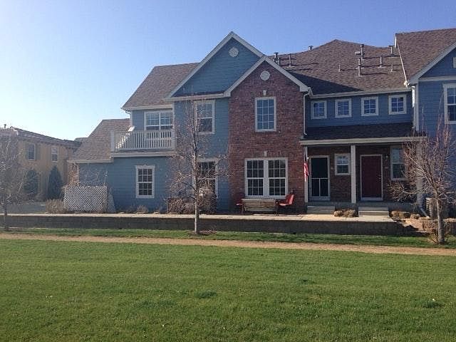 Front of unit (door is by the flag)