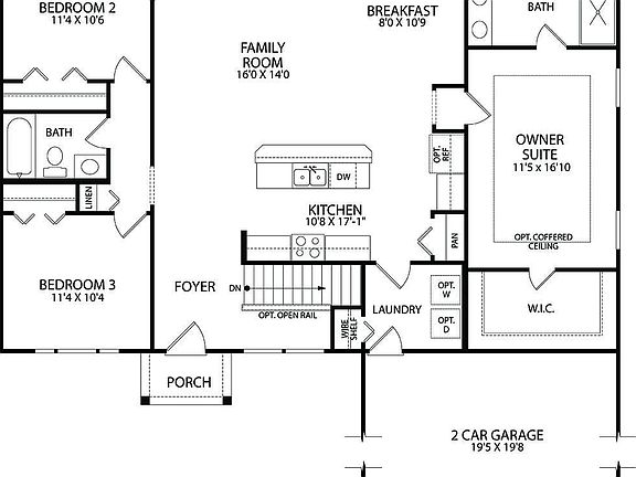 Elevation D - 1st Floor