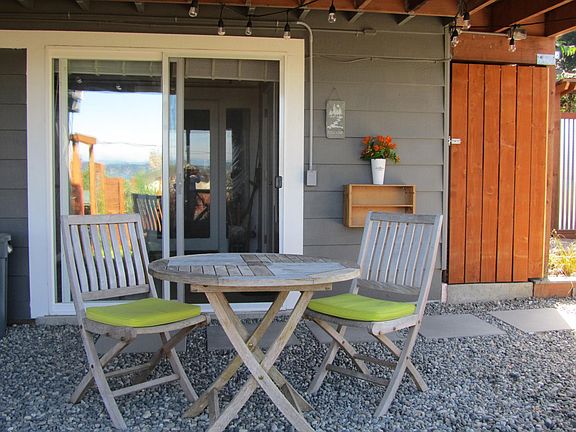 Patio, table & Chairs, Entry Door