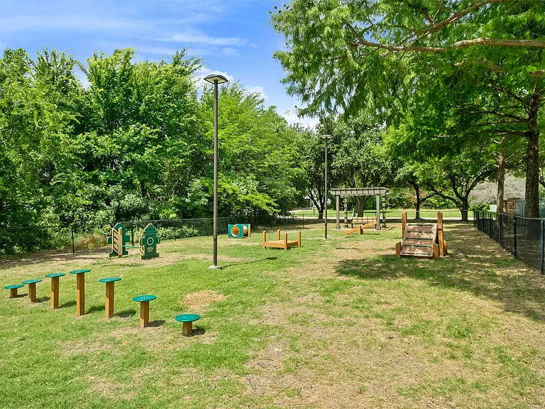 Our furry residents love the agility dog park.