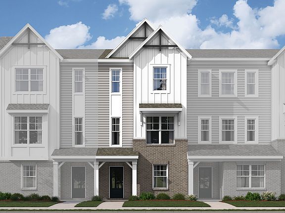 3 Story Townhome Elevation Farmhouse