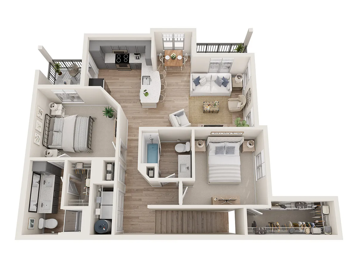 Floor plan B2-U(G)