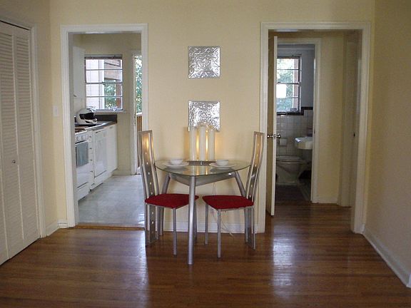 Combined dining/living space for easy entertaining