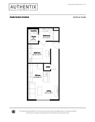 Floor plan Studio Horizon Overlook