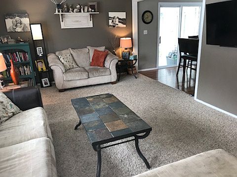 Upper living room to dining 
