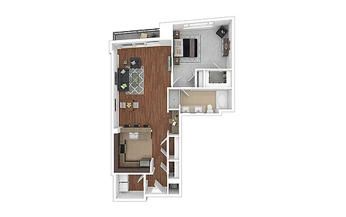 Floor plan The Akard