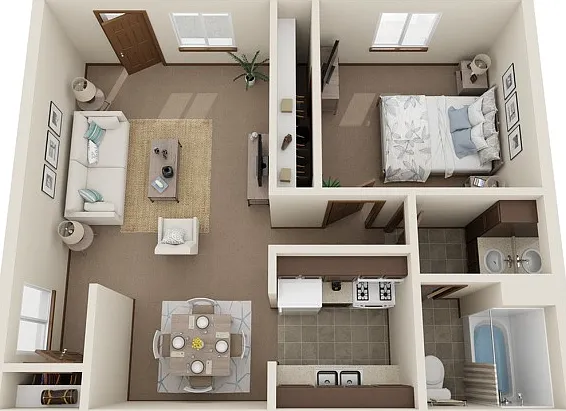 One Bedroom, One Bathroom | Stone Point Apartments | Apartments in Menomonee Falls, WI One Bedroom, One Bathroom | Stone Point Apartments | Apartments in Menomonee Falls, WI