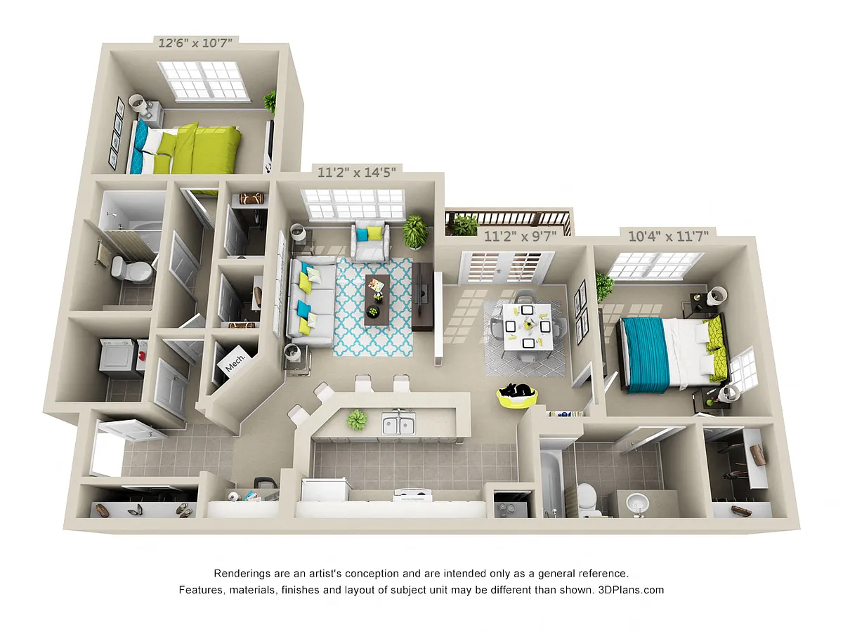 Floor plan Big Bend