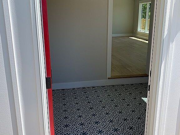 Mudroom ready for a built-in