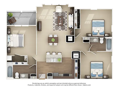 Floor plan 3A