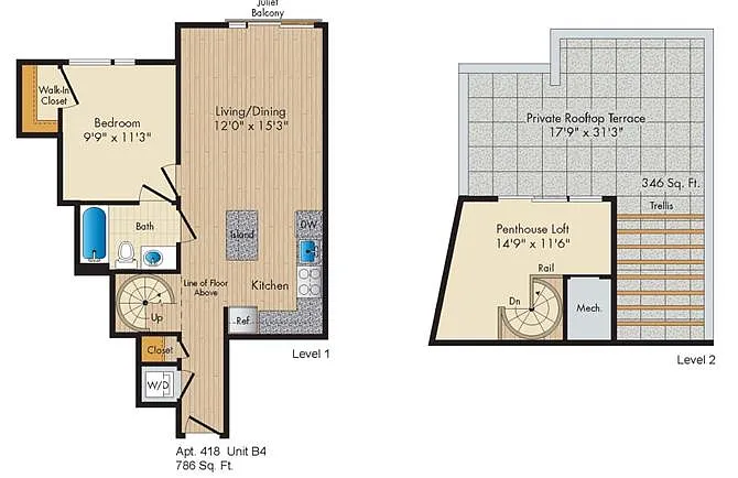 Floor plan Style B4 Penthouse