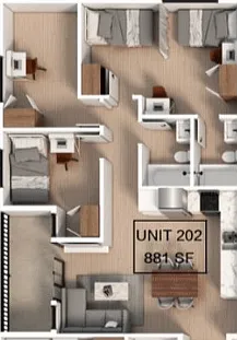 3 Bedroom | 2 Bathroom C Apartment 3 Bedroom | 2 Bathroom C Apartment